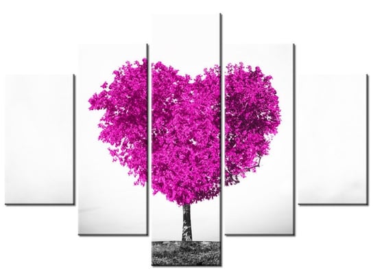Obraz, Drzewko miłości, 5 elementów, 150x105 cm Oobrazy