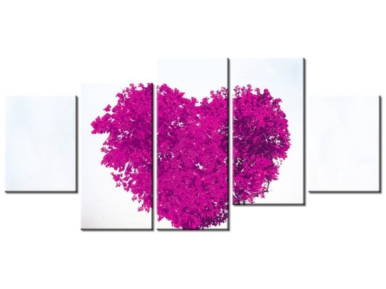 Obraz Drzewko miłości, 5 elementów, 150x70 cm Oobrazy