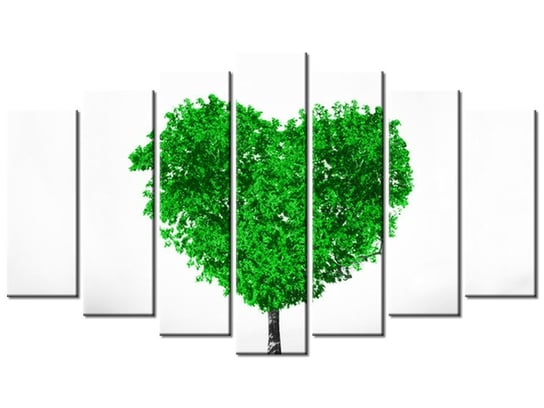 Obraz Drzewko miłości, 7 elementów, 140x80 cm Oobrazy