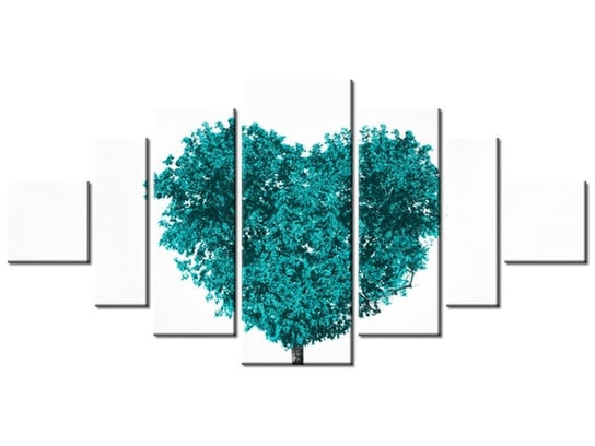 Obraz Drzewko miłości, 7 elementów, 200x100 cm Oobrazy