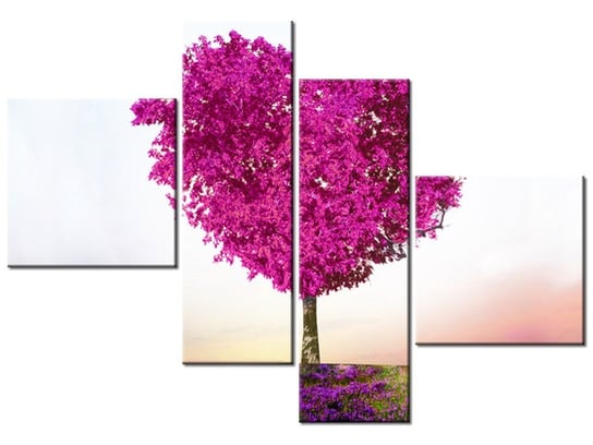 Obraz Drzewo miłości, 4 elementy, 100x70 cm Oobrazy