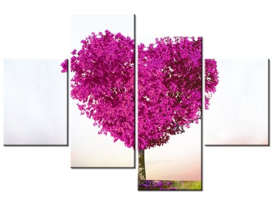 Obraz Drzewo miłości, 4 elementy, 120x80 cm Oobrazy