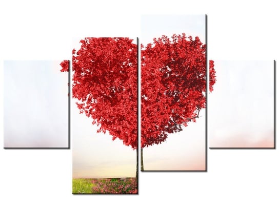 Obraz Drzewo miłości, 4 elementy, 120x80 cm Oobrazy