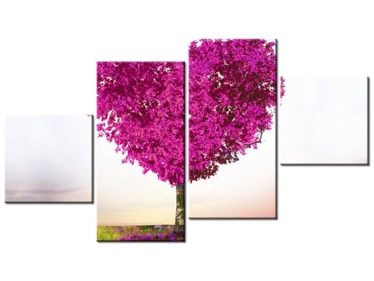 Obraz Drzewo miłości, 4 elementy, 160x90 cm Oobrazy