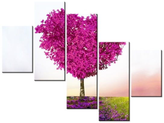Obraz Drzewo miłości, 5 elementów, 100x75 cm Oobrazy