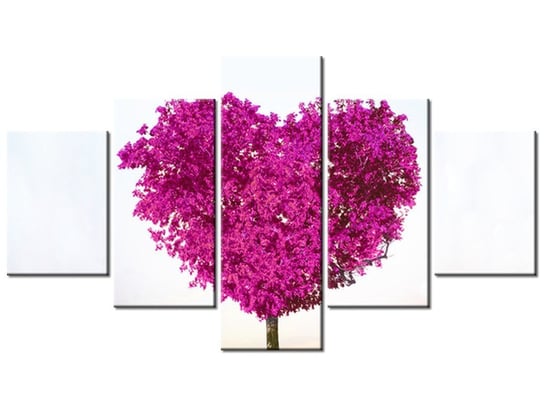 Obraz, Drzewo miłości, 5 elementów, 125x70 cm Oobrazy