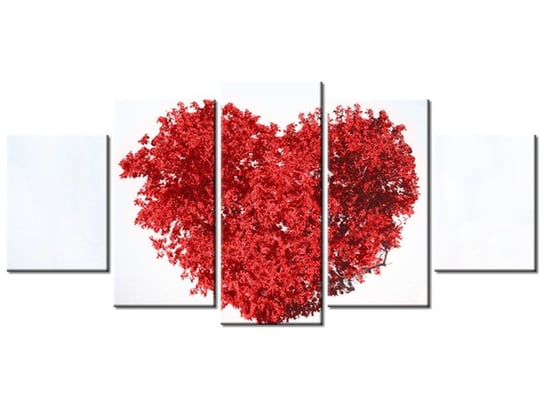 Obraz Drzewo miłości, 5 elementów, 150x70 cm Oobrazy