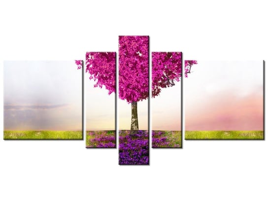 Obraz Drzewo miłości, 5 elementów, 160x80 cm Oobrazy
