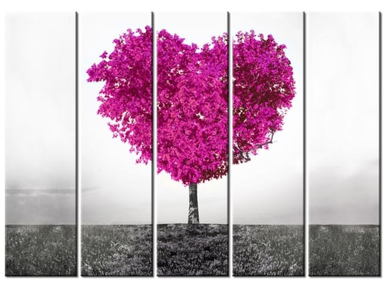 Obraz Drzewo miłości, 5 elementów, 225x160 cm Oobrazy