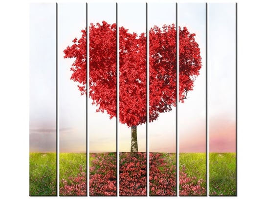 Obraz Drzewo miłości, 7 elementów, 210x195 cm Oobrazy