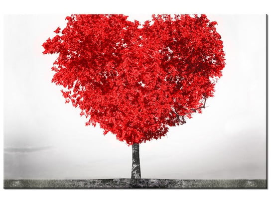 Obraz Drzewo miłości red, 30x20 cm Oobrazy