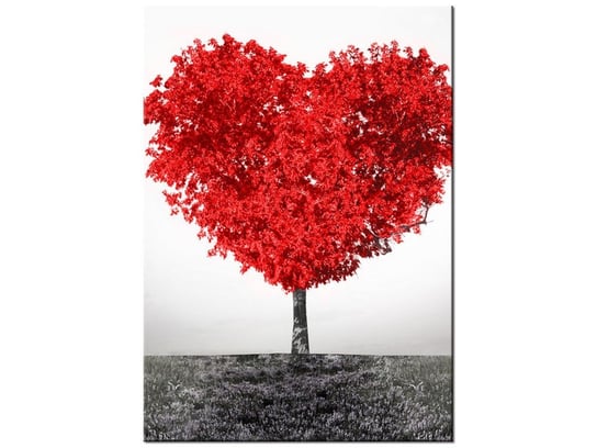 Obraz Drzewo miłości red, 50x70 cm Oobrazy