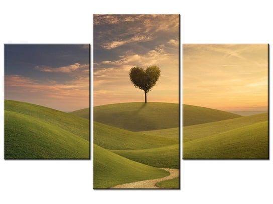 Obraz, Drzewo serce, 3 elementy, 90x60 cm Oobrazy