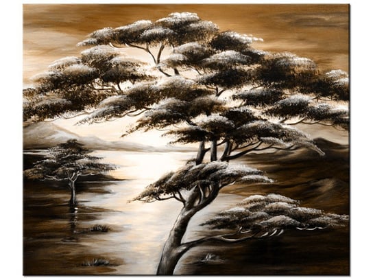 Obraz Drzewo snów w brązach, 60x50 cm Oobrazy