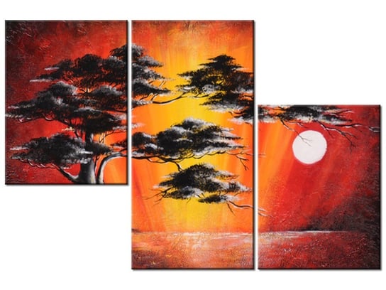 Obraz Drzewo w świetle księżyca, 3 elementy, 90x60 cm Oobrazy