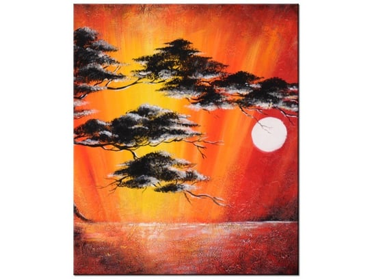 Obraz Drzewo w świetle księżyca, 50x60 cm Oobrazy