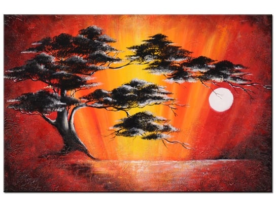 Obraz Drzewo w świetle księżyca, 90x60 cm Oobrazy