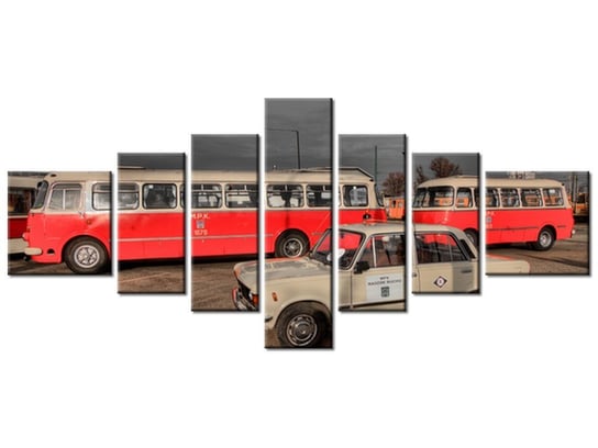 Obraz Duży Fiat, 7 elementów, 160x70 cm Oobrazy