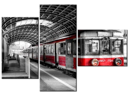 Obraz Dworzec w Poznaniu, 3 elementy, 100x70 cm Oobrazy