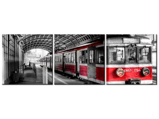 Obraz Dworzec w Poznaniu, 3 elementy, 120x40 cm Oobrazy