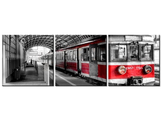 Obraz, Dworzec w Poznaniu, 3 elementy, 150x50 cm Oobrazy