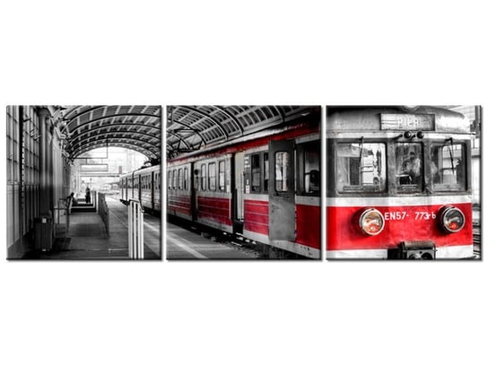 Obraz Dworzec w Poznaniu, 3 elementy, 90x30 cm Oobrazy