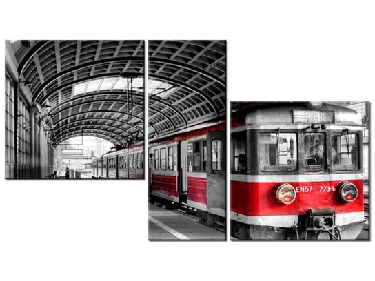 Obraz Dworzec w Poznaniu, 3 elementy, 90x50 cm Oobrazy