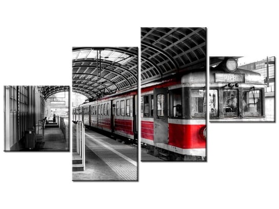 Obraz Dworzec w Poznaniu, 4 elementy, 160x90 cm Oobrazy