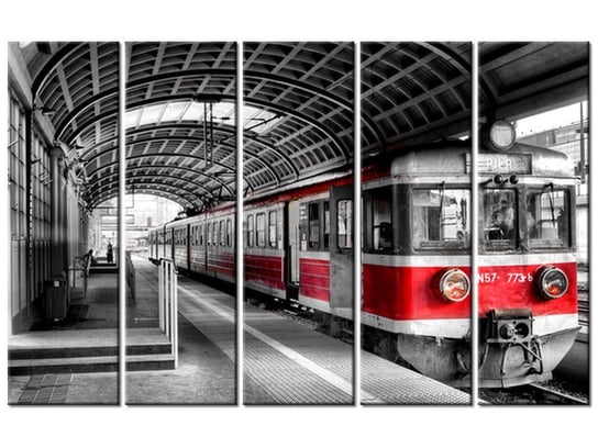 Obraz Dworzec w Poznaniu, 5 elementów, 100x63 cm Oobrazy