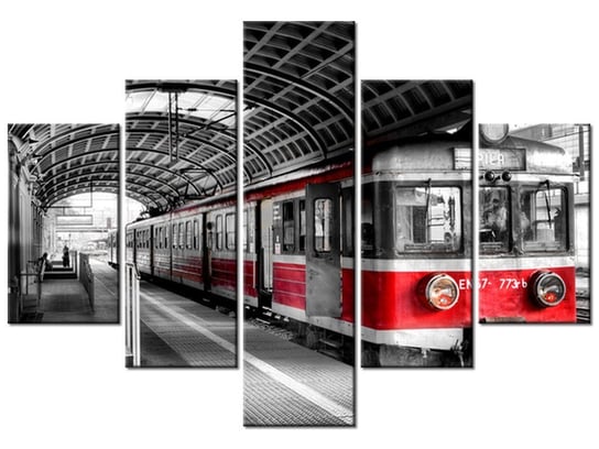 Obraz, Dworzec w Poznaniu, 5 elementów, 100x70 cm Oobrazy