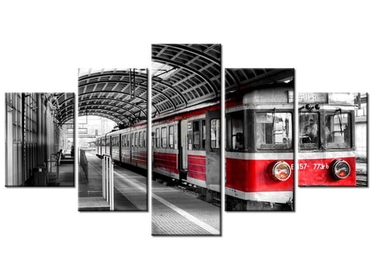 Obraz Dworzec w Poznaniu, 5 elementów, 150x80 cm Oobrazy