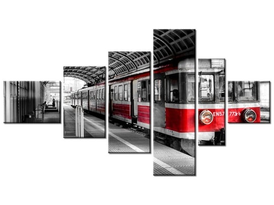 Obraz, Dworzec w Poznaniu, 6 elementów, 180x100 cm Oobrazy