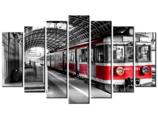 Obraz Dworzec w Poznaniu, 7 elementów, 140x80 cm Oobrazy