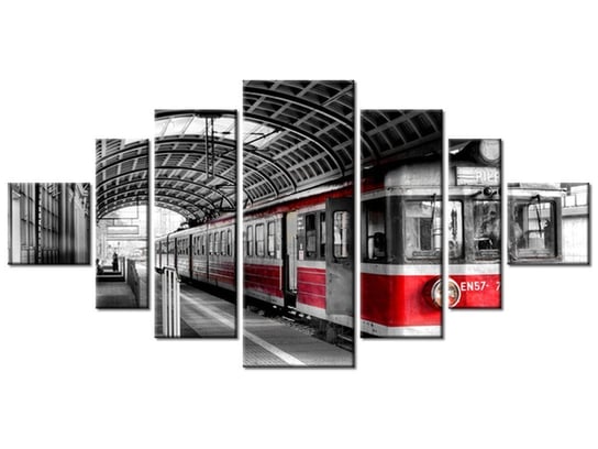 Obraz Dworzec w Poznaniu, 7 elementów, 200x100 cm Oobrazy