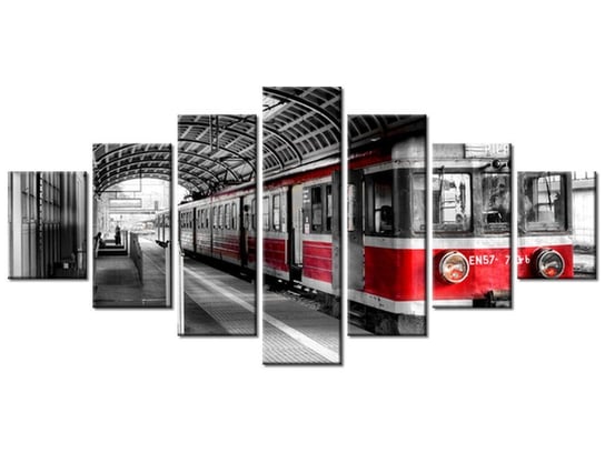 Obraz, Dworzec w Poznaniu, 7 elementów, 210x100 cm Oobrazy