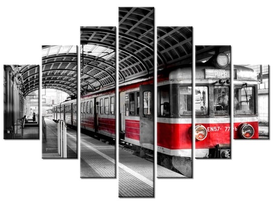 Obraz Dworzec w Poznaniu, 7 elementów, 210x150 cm Oobrazy