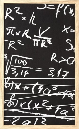 Obraz EUROFIRANY Math, czarny, 55x33 cm Eurofirany