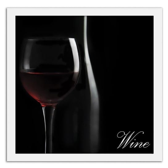 Obraz FEEBY Kieliszek czerwonego wina, 50x50 cm Feeby