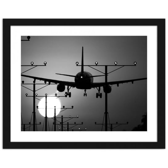 Obraz FEEBY Lądowanie samolotu, 60x40 cm Feeby