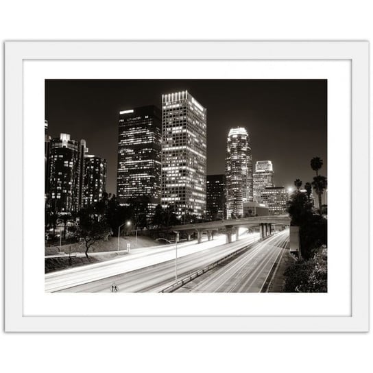 Obraz FEEBY Los Angeles w nocy, 90x60 cm Feeby