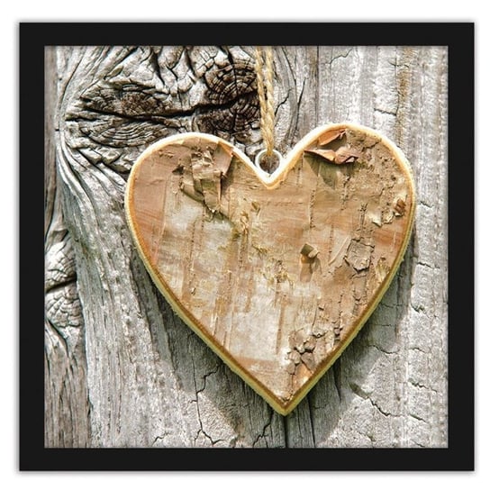 Obraz FEEBY Serce z drewna, 40x40 cm Feeby
