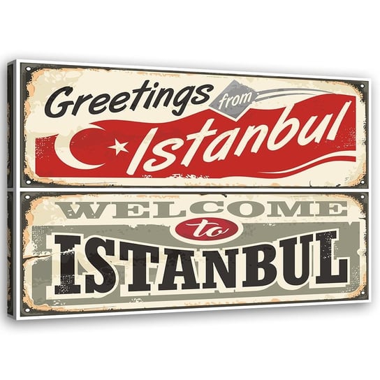 Obraz FEEBY, Witamy w Istambule, 90x60 cm Feeby