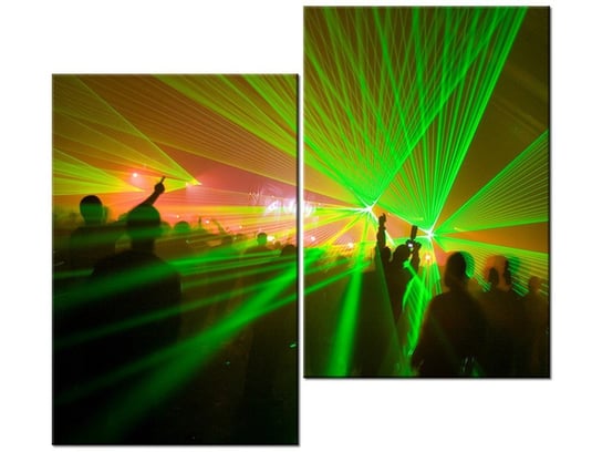 Obraz Festiwal muzyki klubowej, 2 elementy, 80x70 cm Oobrazy