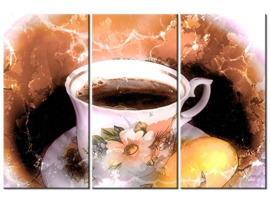 Obraz Filiżanka kawy, 3 elementy, 90x60 cm Oobrazy