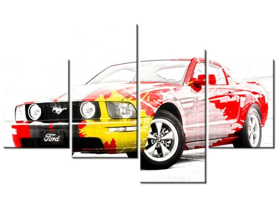 Obraz Ford Mustang, 4 elementy, 120x70 cm Oobrazy
