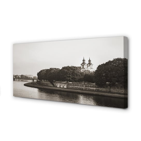 Obraz foto na płótnie TULUP Kraków Rzeka most 120x60 cm cm Tulup