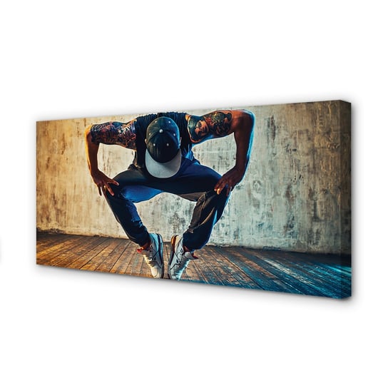 Obraz foto na płótnie TULUP Mężczyzna hip-hop 120x60 cm cm Tulup