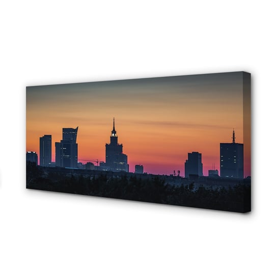 Obraz foto na płótnie TULUP Warszawa panorama 120x60 cm cm Tulup