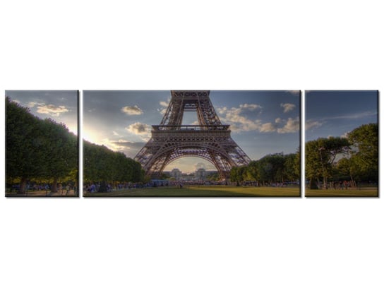 Obraz Francja Paryż, 3 elementy, 170x50 cm Oobrazy