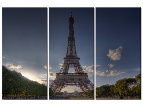 Obraz, Francja Paryż, 3 elementy, 90x60 cm Oobrazy